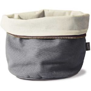 LifeStyle PANIER A PAIN GRIS EN COTON CHAUFFANT CONTENANT DES NOYAUX DE CERISES - WD