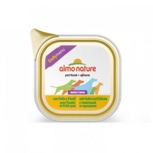 Almo Nature Barquette daily menu poulet petit pois 100g
