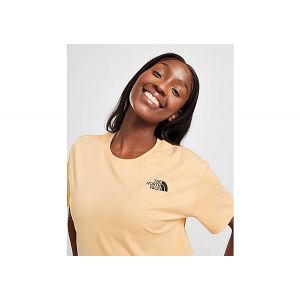 The North Face Women's Cropped Simple Dome Tee - T-shirt taille L, beige