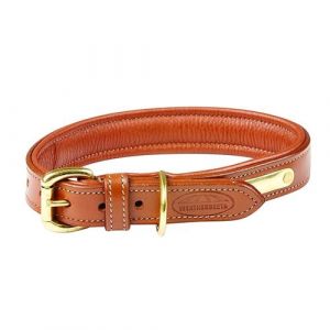 Weatherbeeta Collier pour chien en cuir rembourré