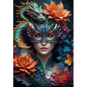 Bluebird Puzzle Lady with a Dragon