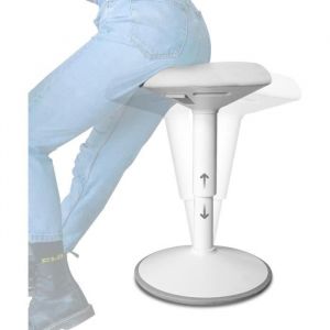 Tabouret d'équilibre | Bckz | Tabouret assis-debout | Chaise de bureau ergonomique | Tabouret selle | Hauteur 40-60cm