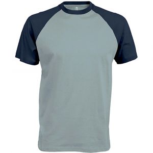 Kariban T-shirt Base Ball L bleu glace