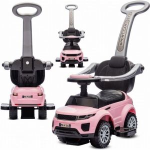 Sun Baby Porteur Enfants Voiture à Pousser Sport Car Rose clair