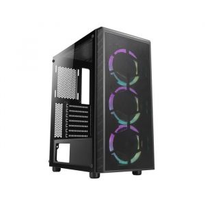Azza Boitier PC Moyen Tour ATX Prime RGB avec panneau vitré - Noir
