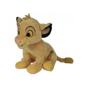 Peluche pour disney le roi lion: simba 27 cm - set doudou enfant + 1 carte offerte