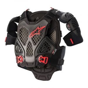 Alpinestars Pare-pierre A-6 Chest protector noir/anthracite/rouge- M/L