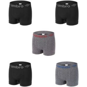 Image de Umbro Pack de 5 boxers sans couture - noir/gris