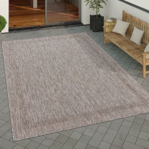 Tapis Exterieur Terrasse Balcon Tapis Cuisine Moderne Motif Geometrique Motif Abstrait 120x160 cm, Naturelle - Paco Home