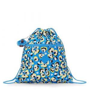 Kipling Supertaboo Sac &agrave; Dos, 39,5 x 0 x 45, Leopard Floral (Bleu)