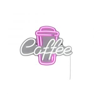 Applique, Applique murale LED néon COFFEE Multicolore en Plastique, BOITE A DESIGN