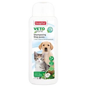 Beaphar Vetopure Shampooing stop puces pour chien et chat 250 ml