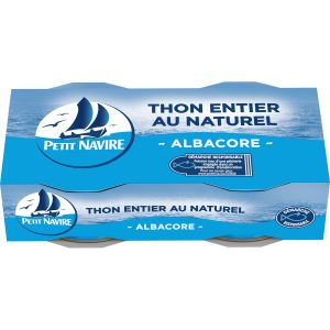 Petit Navire Thon au naturel d&eacute;marche responsable 2x56g