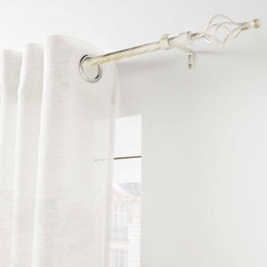 Tringle Extensible en Kit Complet (120 à 210 cm) 'Twisty' - Couleur: Blanc