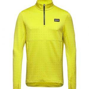Gore Wear T-shirt GOREWEAR Everyday Thermo 1/4 Zip manche longue jaune fluo - XL