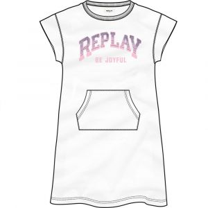 Image de REPLAY Sg 3224.050.23322.001 Robe 12 Years White