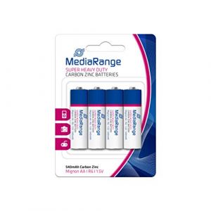 Image de MediaRange MRBAT144 - Single-use battery - AA - Zinc-Carbone - 1,5 V - 4 pièce(s) - 540 mAh (MRBAT144)