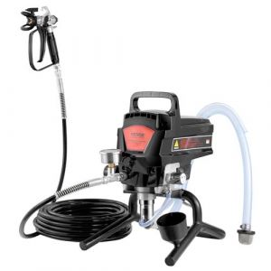 Pistolet de Peinture sans air - VEVOR - Pression maximale 3000 PSI,2 L-min,15 m,10 kg,Avec chariot pistolet à peinture, tuyau