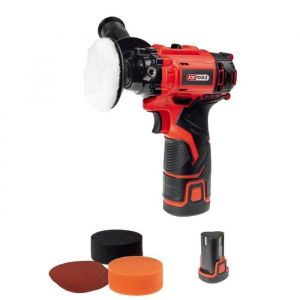 KS Tools Polisseuse - Sur batterie - Batterie lithium-ion 12V 2000 mAh (x2) - 515.4760F - Polisseuse voiture 12V