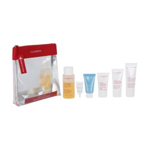 Image de Clarins Trousse de voyage avec 6 produits de soin