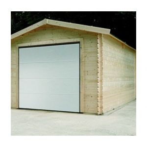 Solid Garage traditionnel 16,20 m² avec porte motorisée, Toiture Toit standard (roofing)