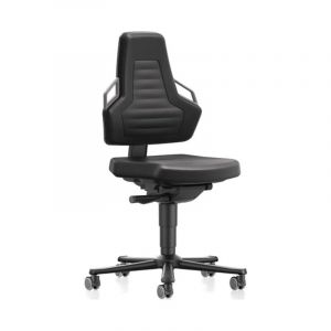 FP Chaise d'atelier pivotante nexxit bimos 1 pièce(s) chaise atelier pivotante mousse intégrale noir - bimos