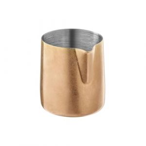 APS 10307 Verseur/pot à lait « Flow » - En acier inoxydable 18/8 - Revêtement PVD - Aspect vintage - 150 ml - Diamètre : 6 cm - Hauteur : 6,5 cm - Cuivre