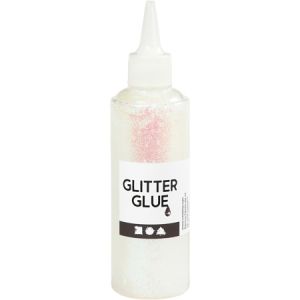 Creotime Colle à paillettes - Blanc holographique - 118 ml