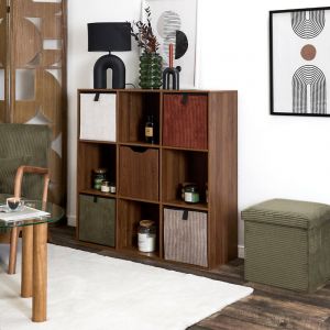 The home deco factory Rangement Modulable 9 Cases Tiffany