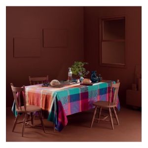 Image de Nappe jacquard pur coton Mille petales