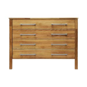 Commode chêne massif 4 tiroirs Charly