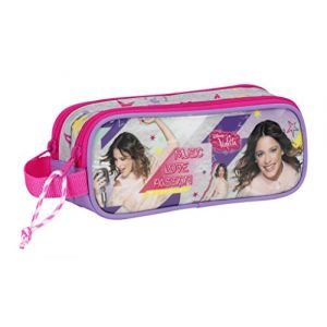 Trousse scolaire double compartiments  Violetta