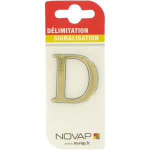 Novap Adhésif plastique en relief coloris or - D