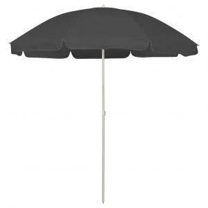 Image de VidaXL Parasol de plage Anthracite 240 cm