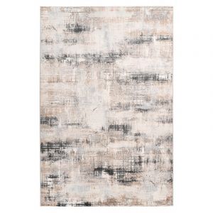 Deladeco Tapis &agrave; courtes m&egrave;ches moderne ray&eacute; rectangle Narino 200x290