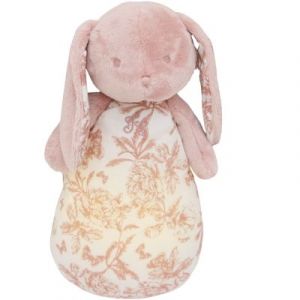 Tartine et chocolat Augustin le Lapin Veilleuse Musical - Toile de Jouy Rose