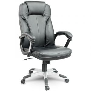 JanSport Fauteuil de bureau en cuir Sofotel EG-222 noir