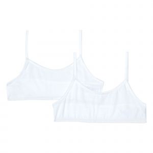 Image de Petit Bateau A01FW Soutien-Gorge, Variante 1, 10 Ans (Lot de 2) Fille