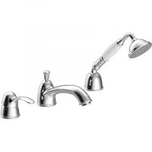 Robinet mitigeur de rebord pour baignoire fabriqué en laiton avec finition chromée Clasic Tres