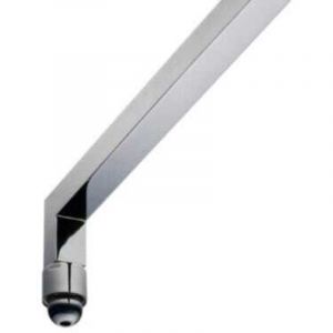 Kiamami Valentina Bras De Support Carr&eacute;e Pour Pomme De Douche Fixe En Laiton Chrom&eacute;