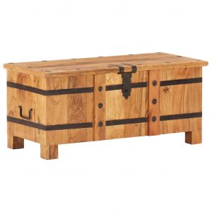 VidaXL Coffre 90x40x40 cm Bois d'acacia solide.