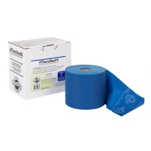 Theraband Thera-Band Bande élastique de résistance sans Latex 22 m Bleu Bleu 22 m