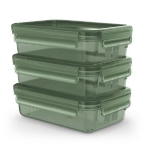 Tefal LOT 3x R&eacute;cipient alimentaire 0,8 l MASTER SEAL ECO vert