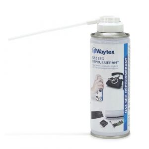 Waytex D&eacute;poussi&eacute;rant Spray Air sec Ultra Puisant 5 bars, A&eacute;rosol de 200ml, Bombe d&rsquo;Air Comprim&eacute; Nettoyant pour PC, Clavier, Appareil Photo et Composants &eacute;lectroniques, avec buse pr&eacute;cision