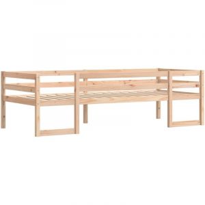 VidaXL Cadre de lit pour enfants 90x200 cm bois de pin massif, lit pour enfant, lit simple pour enfant, lit en bois massif 846864