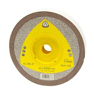 Klingspor Rouleau toile corindon KL 385 JF Ht. 40 x L. 50000 mm Gr 180 - 218084