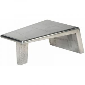 VidaXL Table basse Aviator Style d'avion vintage Aluminium