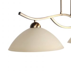 Steinhauer Lampe suspendue - Anthea - bronze - verre m&eacute;tal - lampe design - E27 - 4325BR