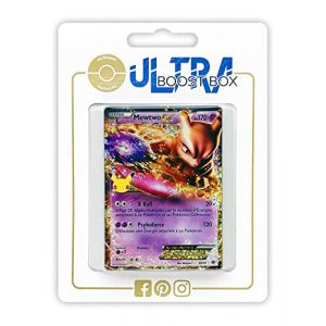My-booster Mewtwo EX 54/99 Collection Classique - Ultraboost X Ep&eacute;e et Bouclier - C&eacute;l&eacute;brations - 25 Ans - Coffret de 10 Cartes Pok&eacute;mon Fran&ccedil;aises