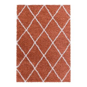 Allotapis Tapis g&eacute;om&eacute;trique scandinave en polypropyl&egrave;ne terre 160x230
